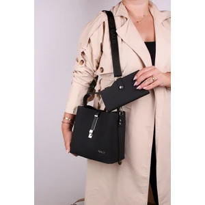 Yeni Sezon Kadın Omuz Çantası 4 Bölmeli Ayarlanabilir Geniş Askılı 22X20 cm AKL2055