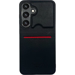 Samsung Galaxy A55 Kartlıklı Rich Boss Lüx Deri Kılıf Siyah