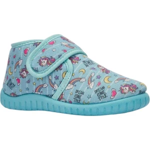 Tematik Cırtlı Çocuk Panduf Okul Kreş Ev Ayakkabısı Kaydırmaz Taban YEŞİL