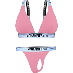 Yohannes Club Yohannesclub, Kadın, Iç Çamaşırı Takımı, (Las. Askılı Sütyen-Tanga),  Pudra