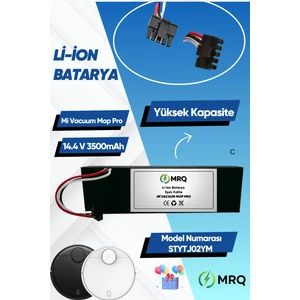 Li-ion Charger Xiaomi Mi Vacuum Mop Pro Robot Süpürge Bataryası (Yüksek Kapasite) 3500MAH Batarya