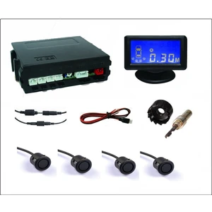 Unıque ® Lcd Ekranlı Park Sensör 19Mm Mat Siyah Sensör