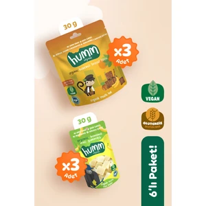 Organik Glutensiz Vegan Muzlu Atıştırmalık Paketi - 6 Adet (2 Çeşit)