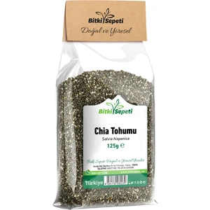 Bitki Sepeti Chia Tohumu, Çiya Tohumu, Çiya Çayı, Chia Seed, Salvia Hispanica, 125 gr