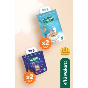 Organik Puf & Gevrek Atıştırmalık Paketi - 4 Adet (2 Çeşit)