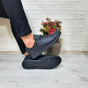 Best Of Bestof 041 Siyah-Siyah Sneaker Düz Taban Spor Ayakkabı