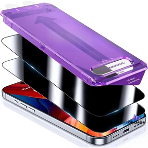 Apple iPhone 16 Pro Uyumlu Hayalet Cam Ekran Koruyucu Tam Kaplayan Otomatik Hizalamalı Toz Önleyici Hd
