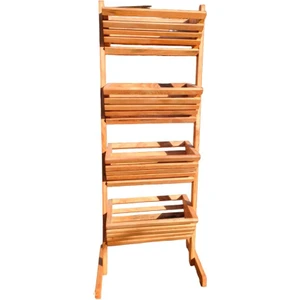 Garden Wood Ahşap 4 Katlı Çok Amaçlı Sebzelik/meyvelik