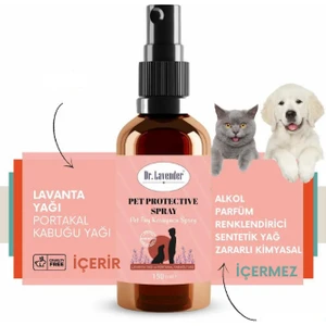 Dr. Lavender Köpekler Için Lavanta ve Portakal Kabuğu Yağlı Haşere Kovucu Tüy Bakım Spreyi Bit Kene Pire Kovucu