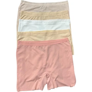 Kadın Boxer Yüksek Bel Dikişşiz Lazer Kesim Esnek Iz Yapmayan 5 Li Paket Polyester Taş