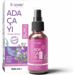 Dr. Lavender Adaçayı Suyu Doğal & Saf Cilt, Saç, Ağız Bakım Adaçayı Hidrosolü Cam Şişe 100 ml