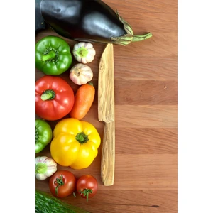 Znp Home Zeytin Ağacı Bıçak | 21 cm El Yapımı Ahşap Bıçak Doğal Ağaç Bıçak