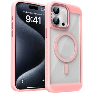 iPhone 12 ve 12 Pro Uyumlu Magsafe Destekli Kamera Koruma Çerçeveli Darbe Emici Premium Kılıf