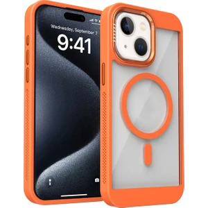 iPhone 15 Uyumlu Magsafe Destekli Kamera Koruma Çerçeveli Darbe Emici Ultra Premium Kılıf