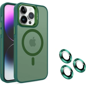iPhone 15 Pro Max Uyumlu Lens Kamera Standlı Magsafe Özellikli Arkası Mat Kilif