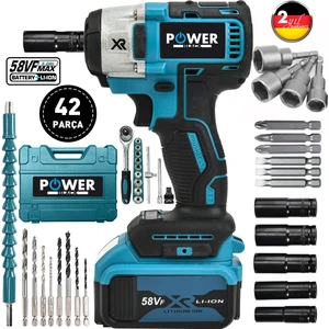 Power Black Torklu Somun Bijon Sökme Vidalama Metal Mandrenli Matkap