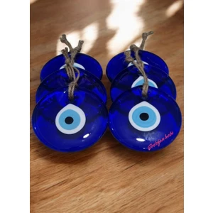 6 Adet 10,5cm Cam Nazar Boncuğu Dekor Ve Süsleme Ürünü Nazarlık