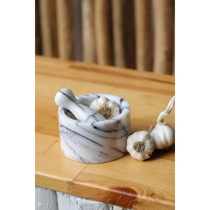 Znp Home Mermer Havan Seti Büyük Boy Doğaltaş Mermer Havan Seti 12 x 9 cm