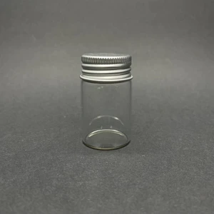 Ahsa Ticaret 10 Adet 20 cc Metal Kapaklı Cam Kavanoz - 20 ml Metal Kapaklı Cam Kavanoz - Minik Kavanoz 30X50 mm
