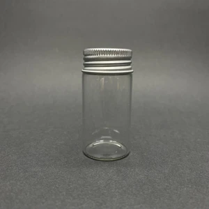 Ahsa Ticaret 10 Adet 30 cc Metal Kapaklı Cam Kavanoz - 30 ml Metal Kapaklı Cam Kavanoz - Minik Kavanoz 30X60 mm