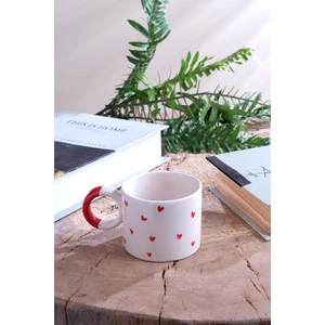 Znp Home Hearts | El Yapımı Seramik Kupa Fincan Bardak Mug Seramik Double Türk Kahve Fincanı