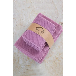 Znp Home Royal | 50X90 - 70X140 cm 4'lü  Banyo Havlu Seti, %100 Pamuklu Havlu Takımı