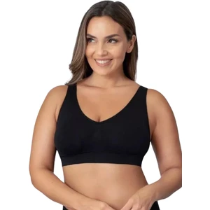 Kadın Kalın Askılı Pedli Sporcu Büstiyer Rahat Kullanım Sütyeni