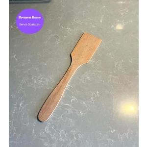 Bremen Home Ahşap Spatula, Ham Tahta Spatula (27 Cm) 