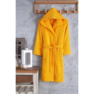 Zeynep Tekstil Pamuklu Kapşonlu Genç Bornoz Unisex Garson Boy Bornoz