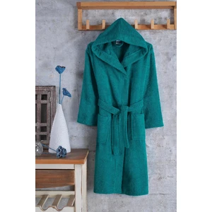 Zeynep Tekstil Pamuklu Kapşonlu Genç Bornoz Unisex Garson Boy Bornoz
