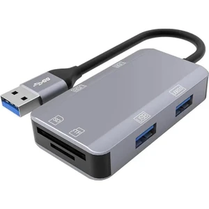 MT88 6in1 USB 3.1 Çoklayıcı Sd Micro Sd Kart Okuyucu Metal Kasa
