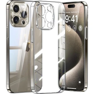 Iphone 16 Promax Uyumlu Kamera Korumalı Lüks Şeffaf Silikon Kılıf