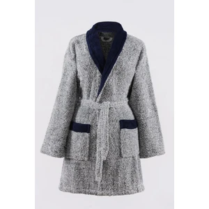 Navy Şalyaka Unisex Wellsoft Peluş Sabahlık | Bornoz