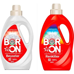 Çamaşır Deterjanı Renkli ve Beyazlar İçin Sıvı Deterjan 26 x 2 Yıkama 2 x 1.69 lt