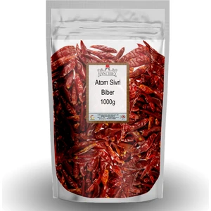 Acı Sivri Atom Biber Kurutulmuş İpte 80 - 100 Adet Ortalama
