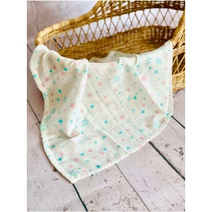 %100 Bambu Çok Amaçlı Müslin Bezi Düz Desenli 80x80 cm Unisex Bebek Battaniyesi