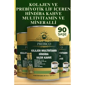 Prebiyotik Kolajenli Detoks VitaminliC,e,b7,d3 ve Mineralli Hindiba Kahvesi 30'lu 3 Kutu