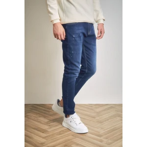 Fermuarlı Straight Jean Pantolon