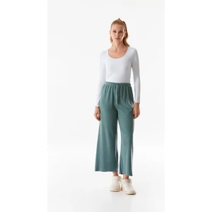 Basic Fitilli Beli Lastikli Pantolon