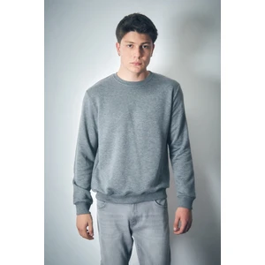 Basic Bisiklet Yaka Sweatshirt