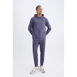 DeFactoFit Sporcu Jogger Eşofman Altı Skuba Dalgıç Kumaş  Standart Fit Beli Bağcıklı Lastikli Paça