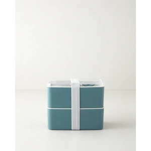 English Home Mezaluna Time Plastik 2 Katlı Lunch Box 1 L- 1 L Yeşil