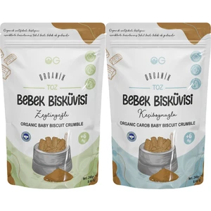 OG natural Organik Keçiboynuzlu Ve Zeytinyağlı Bisküvi Tozu Seti +6 Ay