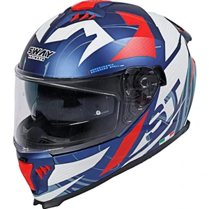 Kapalı Kask Sw 865 St Mavi Kırmızı