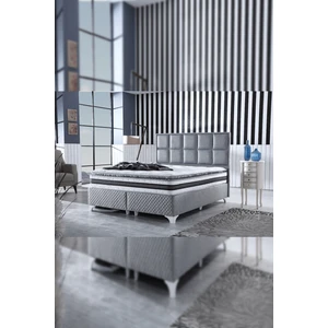 Şehrazat 90 x 190 cm Pedli Paket Tavşan Tüyü Kumaş Yaylı Yatak