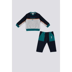 U.S. Polo Assn. Lacivert Cepli Bebek 2'li Takım