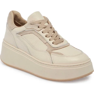 Bej Süet Deri Kadın Sneaker - K23S1AY66915-D6P
