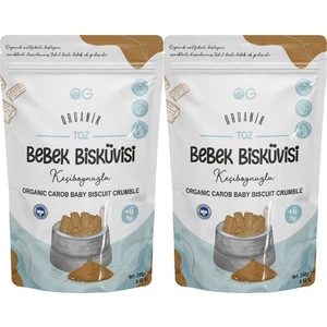 OG natural 2'li Organik Keçiboynuzlu Toz Bebek Bisküvi Seti +6 Ay