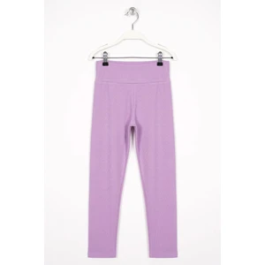 Fitilli Lila Renk Kız Çocuk Tayt
