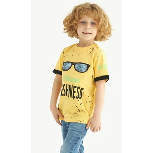 ZepkidsErkek Çocuk Sunglass Freshness Baskılı T-shirt 3-7 Yaş